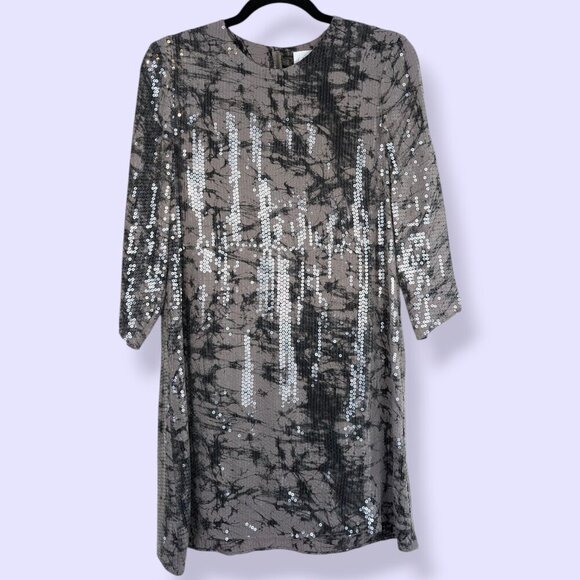 Parker 100% Silk Sequin Dress - Picture 5 of 10
